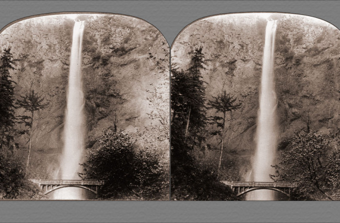 The Silvery Spray of Multnomah Falls
